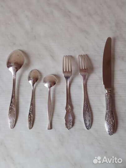 Столовые приборы мельхиор СССР