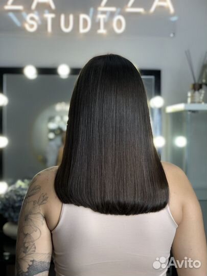 Наращивание натуральных волос модель