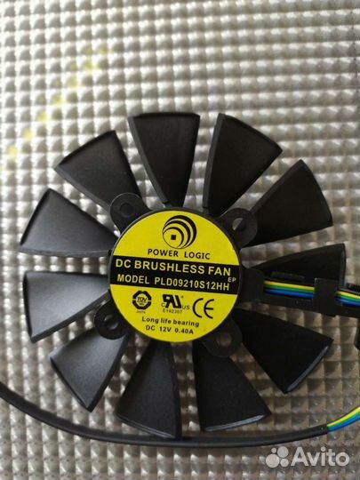 Вентиляторы видеокарты с шлейфом asus dual 88mm