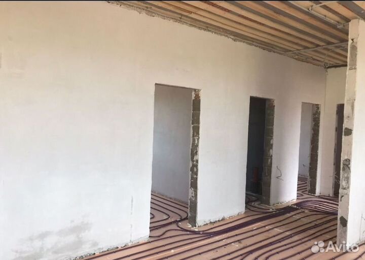 Полусухая стяжка пола за 1 день