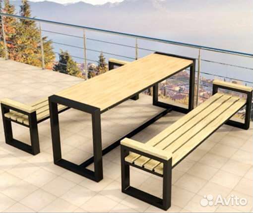 Стол со скамейками