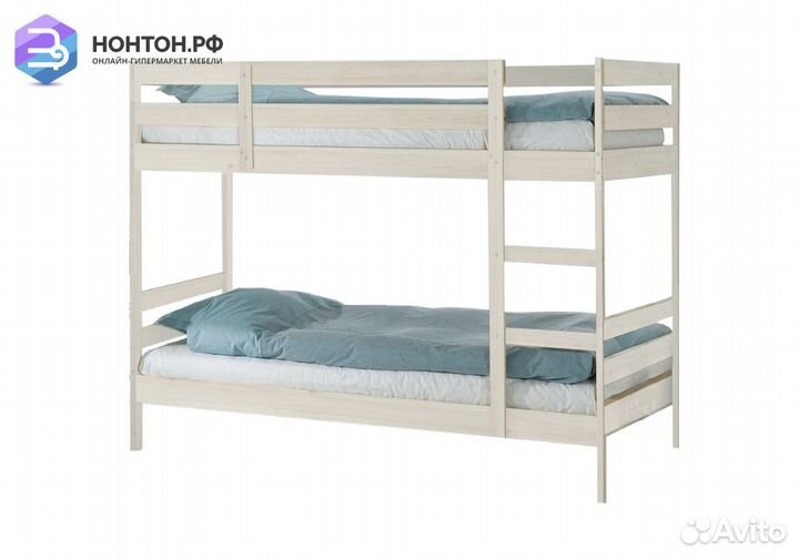 Двухъярусная кровать Пирус выбеленная береза