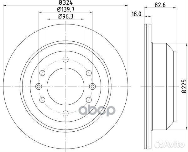 Диск тормозной зад ND6060K nisshinbo