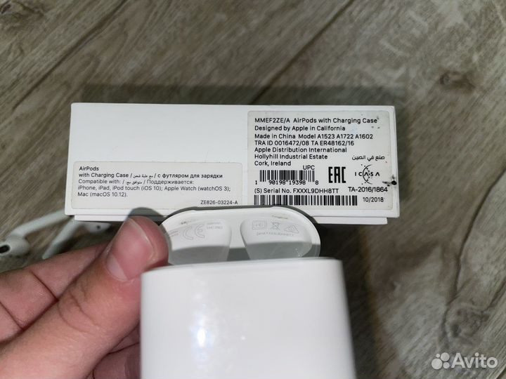 Наушники apple airpods 2