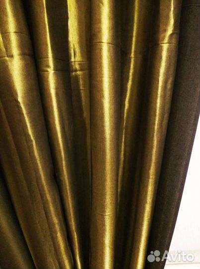 Шторы Италия эксклюзив в золоте 160см 300 см