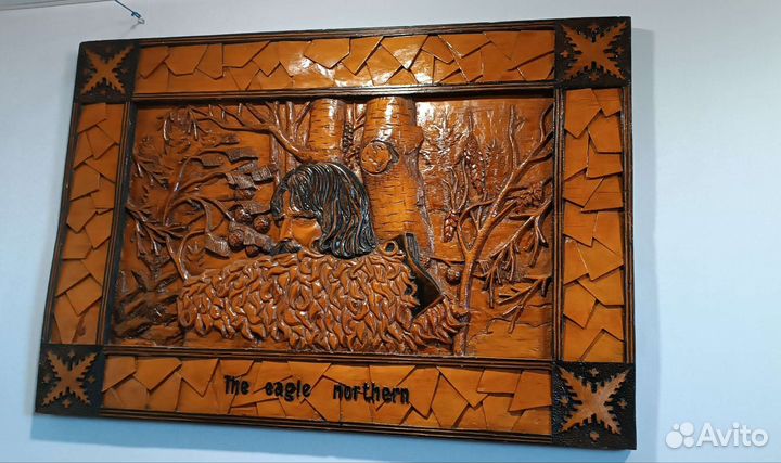 Картина резьба по дереву