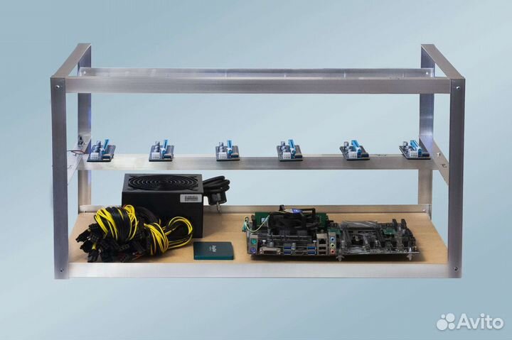 Комплект для майнинга на 8-12 карт (всё включено)