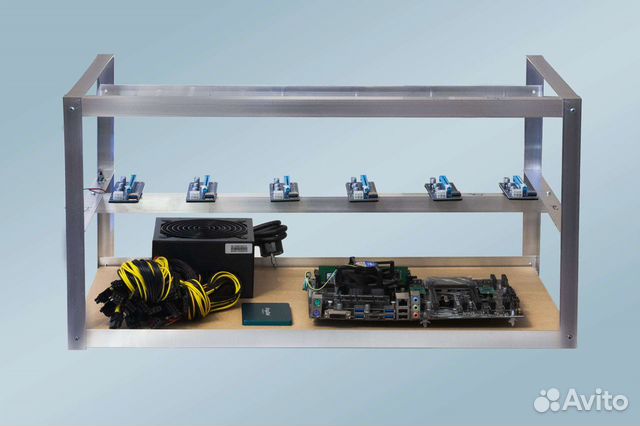 Комплект для майнинга на 8-12 карт (всё включено)