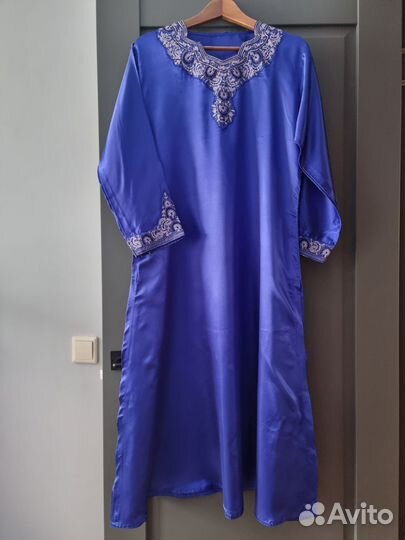 Индийское платье туника с вышивкой палантин шарф