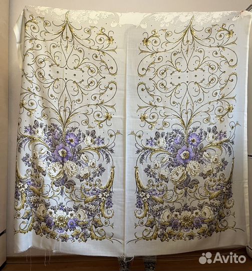 Павловопосадский платок шерсть