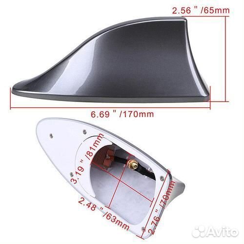 Антенна-плавник для автомобиля, универсальная