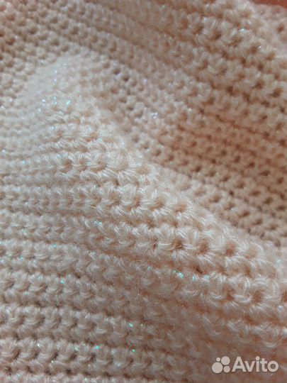 Шарф бактус вязаный