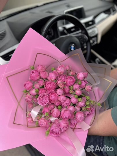 Кустовые розы, букет роз, цветы, доставка