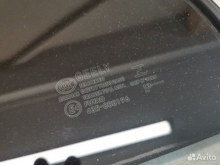 Стекло двери заднее левое Geely Emgrand Ec7 1.5