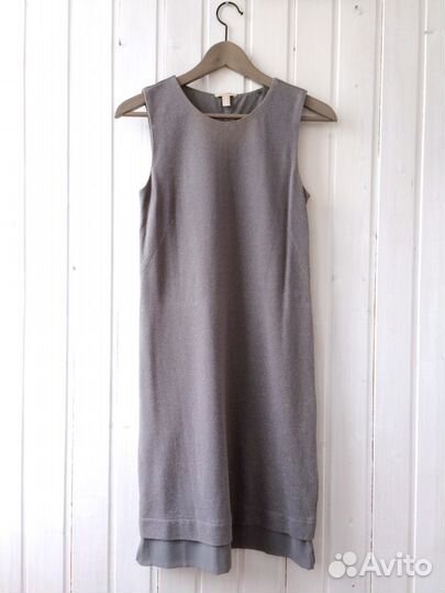 Вечернее серое платье, р42