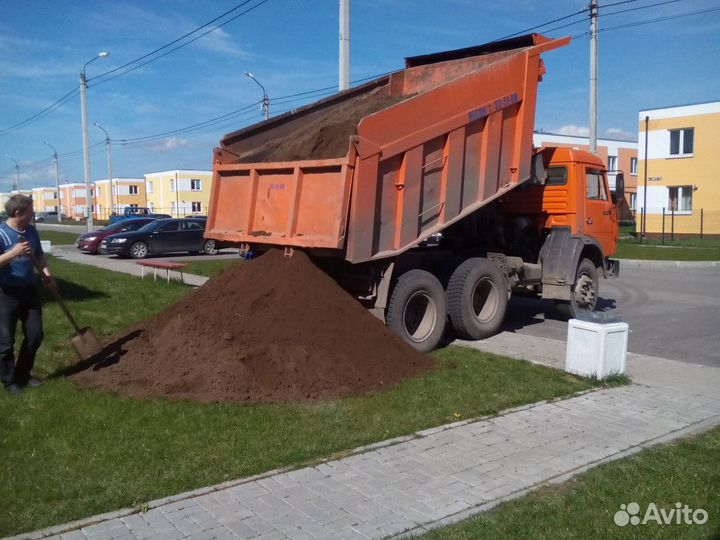 Чернозем, грунт плодородный, земля с доставкой