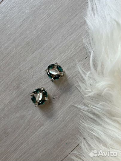 Серьги клипсы винтажные