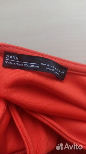 Платье нарядное алого цвета Zara