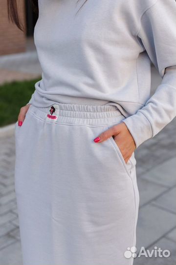 Женский костюм юбка + худи