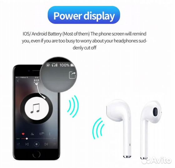 I7mini bluetooth- гарнитура 5.0 стерео