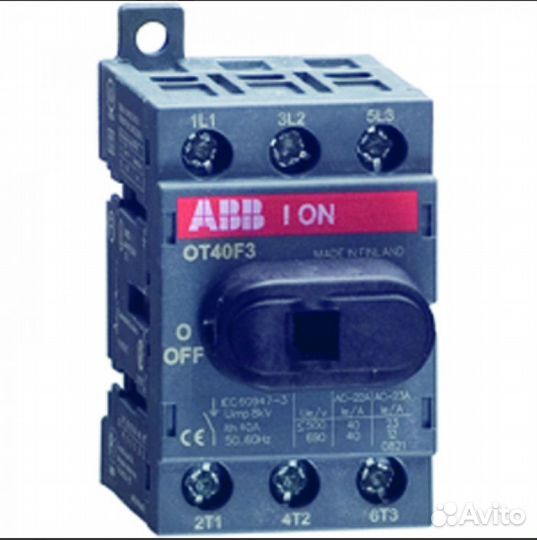 Рубильник трехполюсной abb