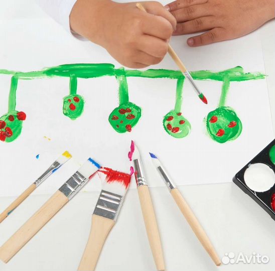 IKEA набор для рисования/кисти mala мола