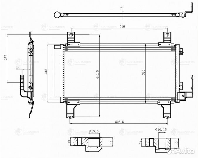 Радиатор кондиционера Мазда 6 02