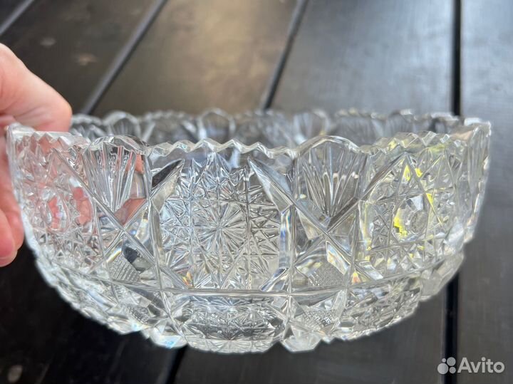 Хрустальные менажница салатники конфетницы СССР