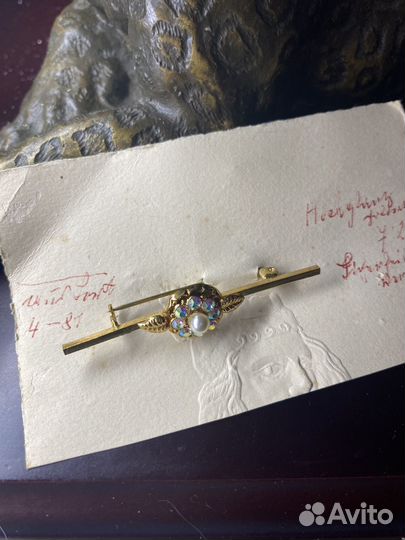 Брошь josef feix & sohne, антик Германия