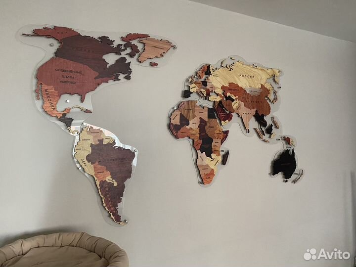 Карта мира на стену