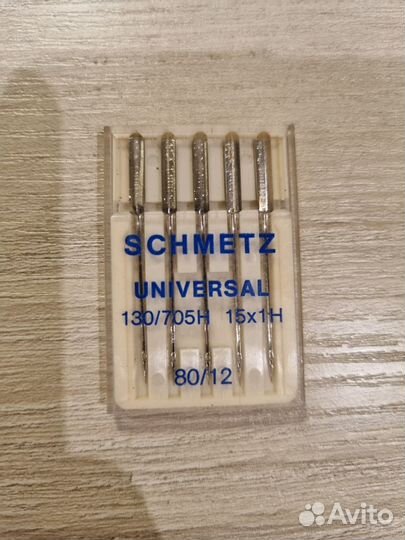 Иглы Schmetz 130/705H 80/12 для швейной машины