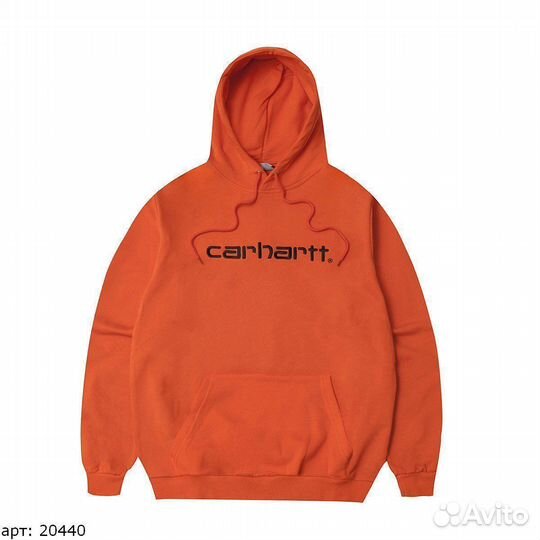 Худи Carhartt black brnd оранжевый
