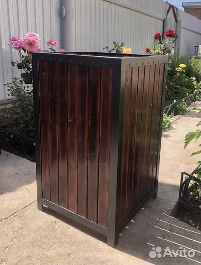 Подставка для цветов уличная (кашпо) Лофт