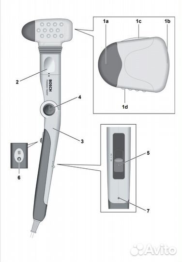 Массажер для тела Bosch PMS 1200