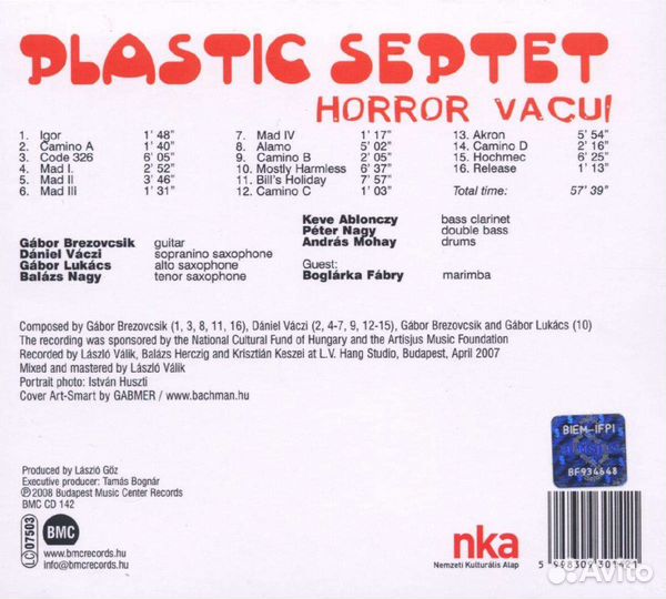 Plastic Septet - Horror Vacui(Digipack) (1 CD)