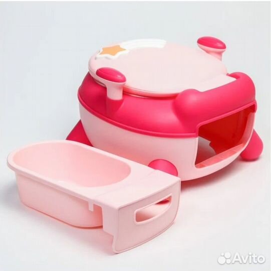 Горшок детский «звезда», цвет розовый Новый