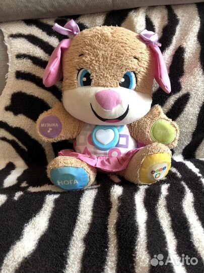 Мягкие игрушки собака fisher Price