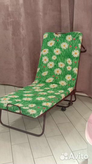Раскладушка с матрасом