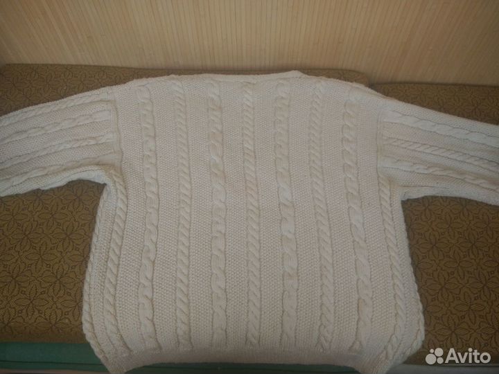 Вязаная кофта, ручная вязка, р54-56