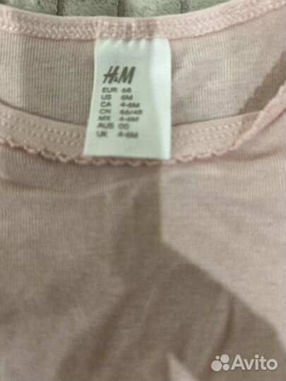 Боди новые H& M 68 размер