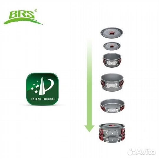 Набор туристической посуды BRS-153