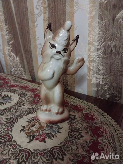 Статуэтка СССР Рысёнок символ спартакиады 1985