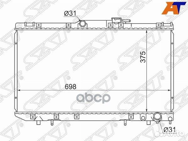 Радиатор Toyota Caldina (T190) 92-02 / Carina