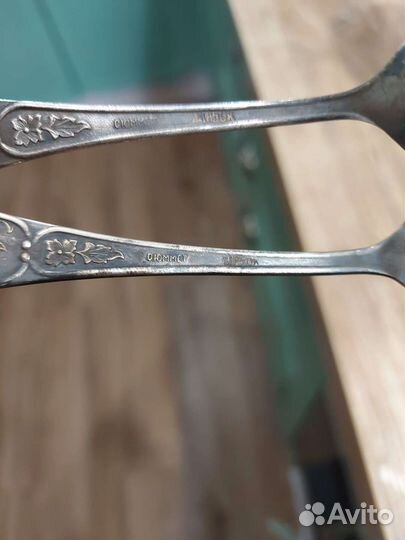 Набор столовых приборов мельхиор посерябренный