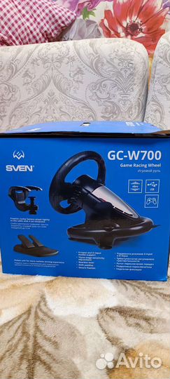 Игровой руль с педалями для пк