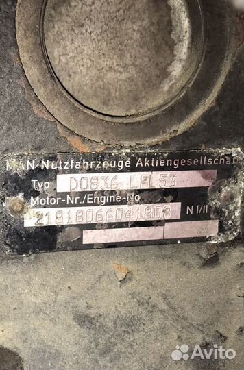 Двигатель Мотор Ман Тгм Tgm Man