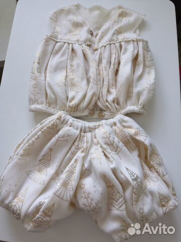 Новогодний костюм (снеговик, снежинка), 4-6 лет