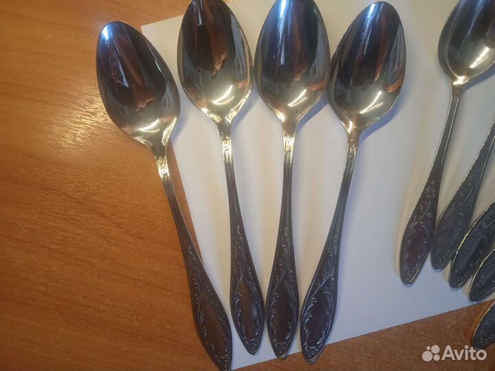 Комплект ложек мельхиор СССР