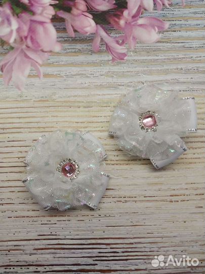 Бантики для волос ручной работы