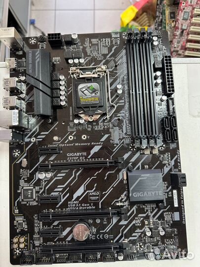 Материнская плата бу 1151v2 gigabyte Z370P D3